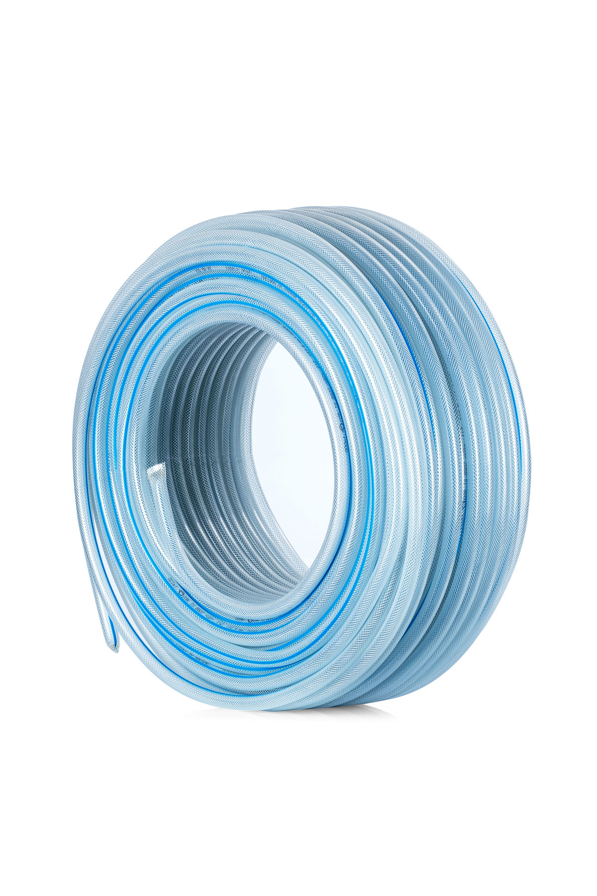 Süper Mavi Pvc Şeffaf Örgülü 1 (25 mm) 50 Metre